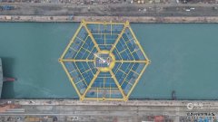 “深蓝2号”深远海大型智能养殖网箱出坞